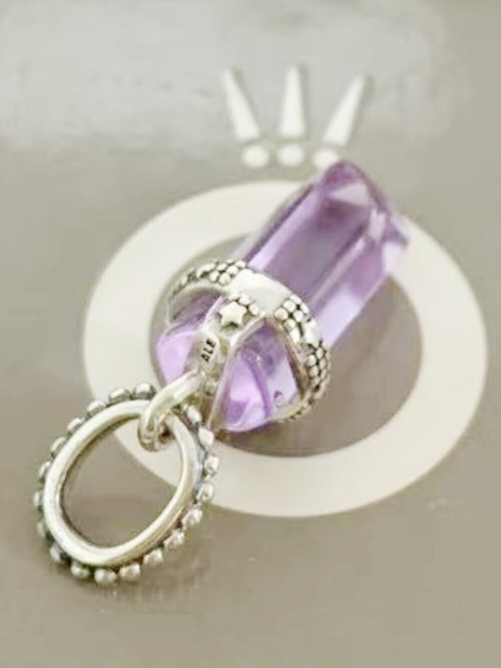 Pandora Purple Amulet Pendant - FINAL SALE - Picture 2 of 4